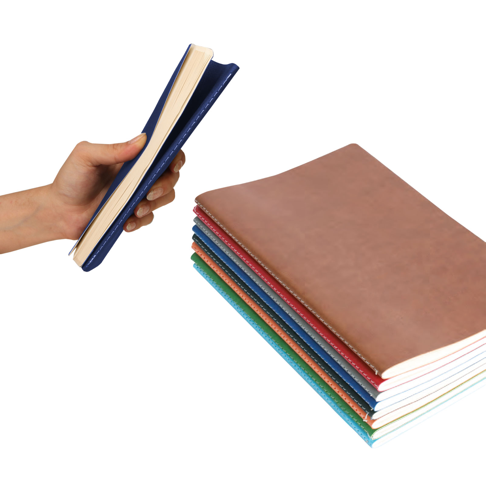 SIHHİYE TURUNCU TERZİ DİKİŞLİ DEFTER (13X21 CM)