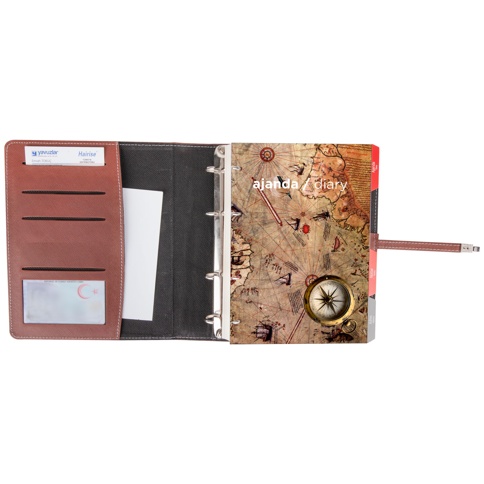 MİTHATPAŞA LACİVERT ORGANİZER AJANDA (18x21,5CM)