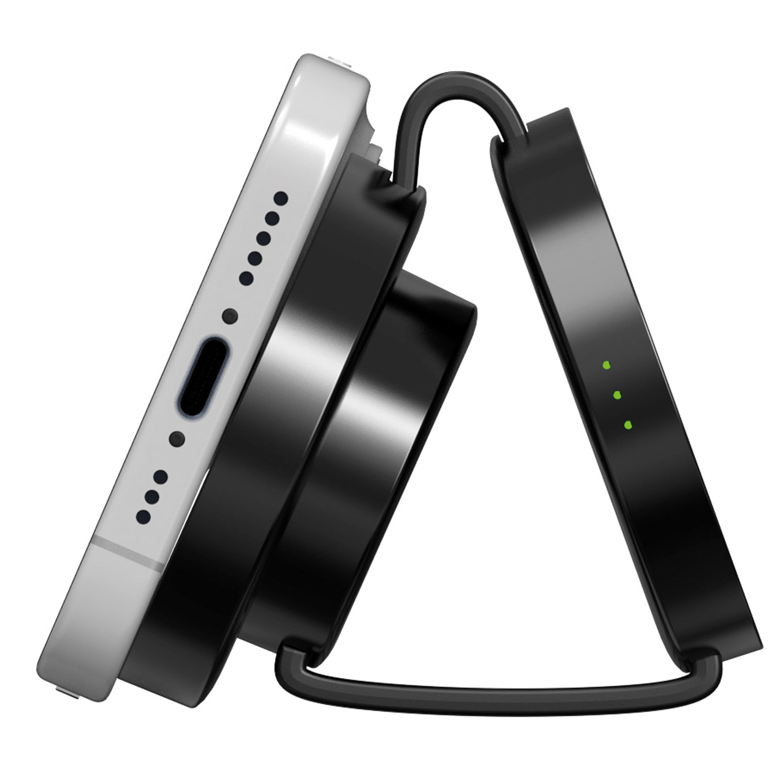 KERVAN SİYAH 3 LÜ WIRELESS ŞARJ STANDI