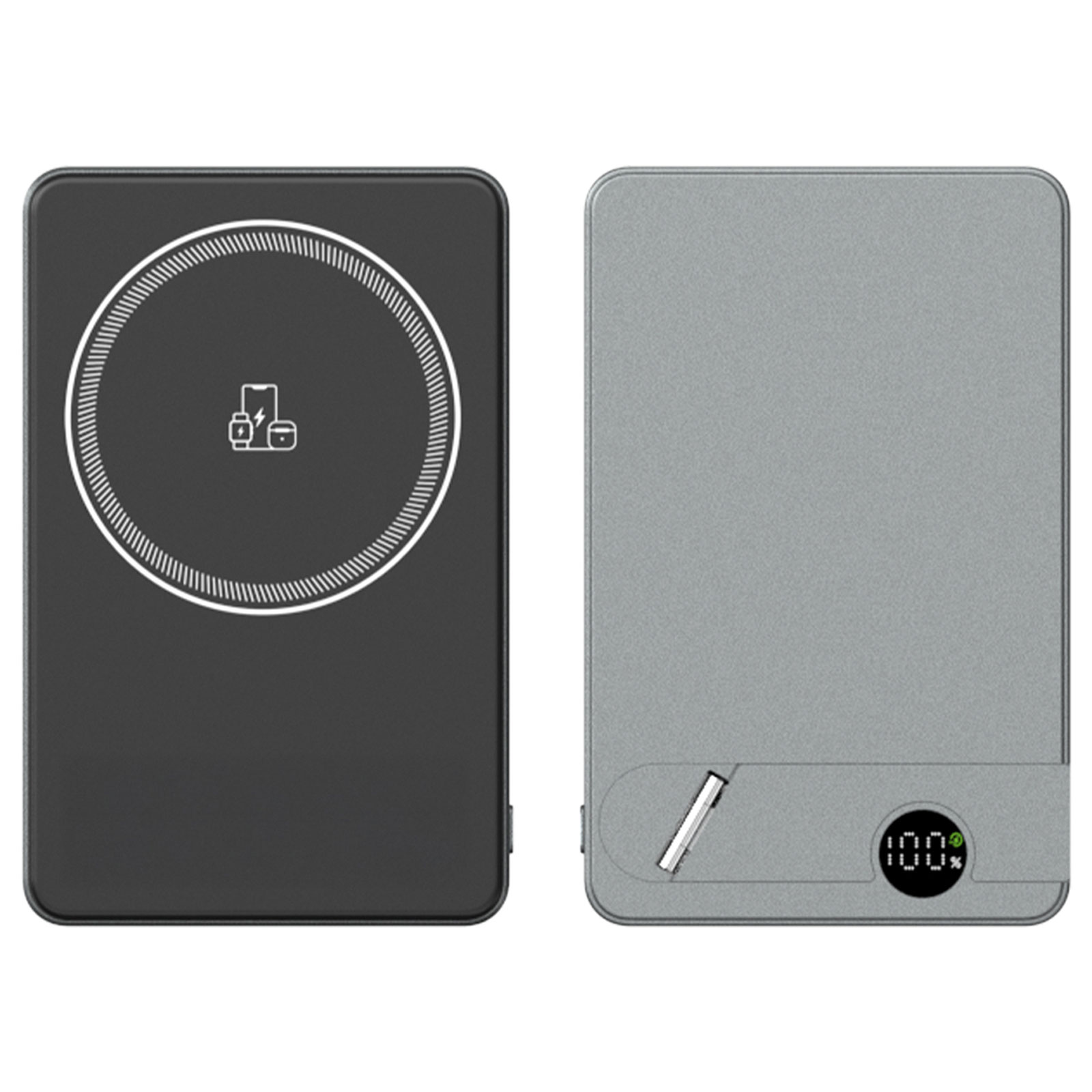 KİLYOS 10.000 MAH SİYAH MAGSAFE  ve  WIRELESS STANDLI POWERBANK