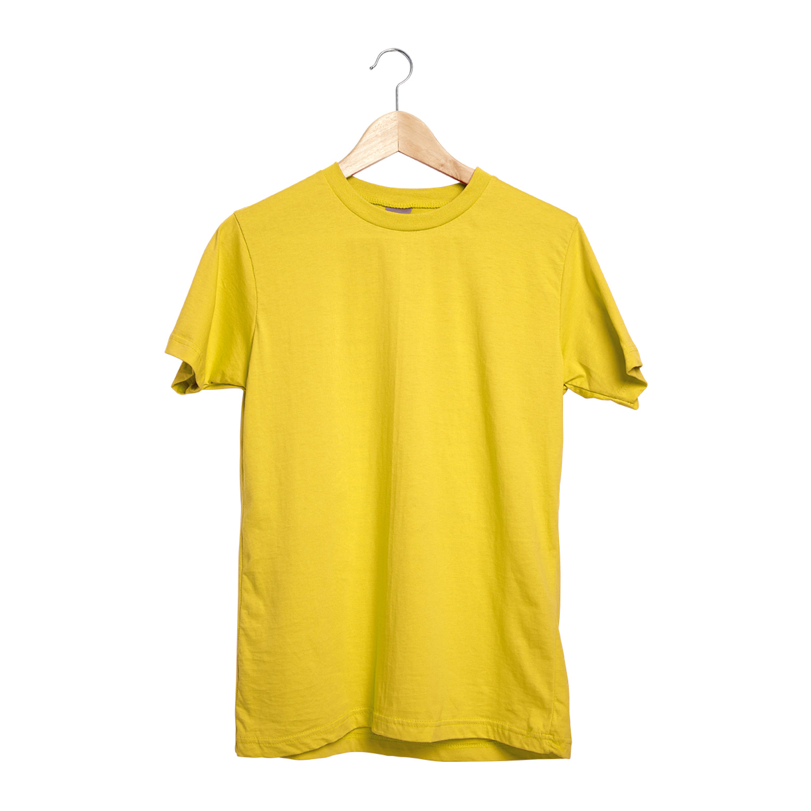 GARDENYA SARI S SIFIR YAKA TİŞÖRT