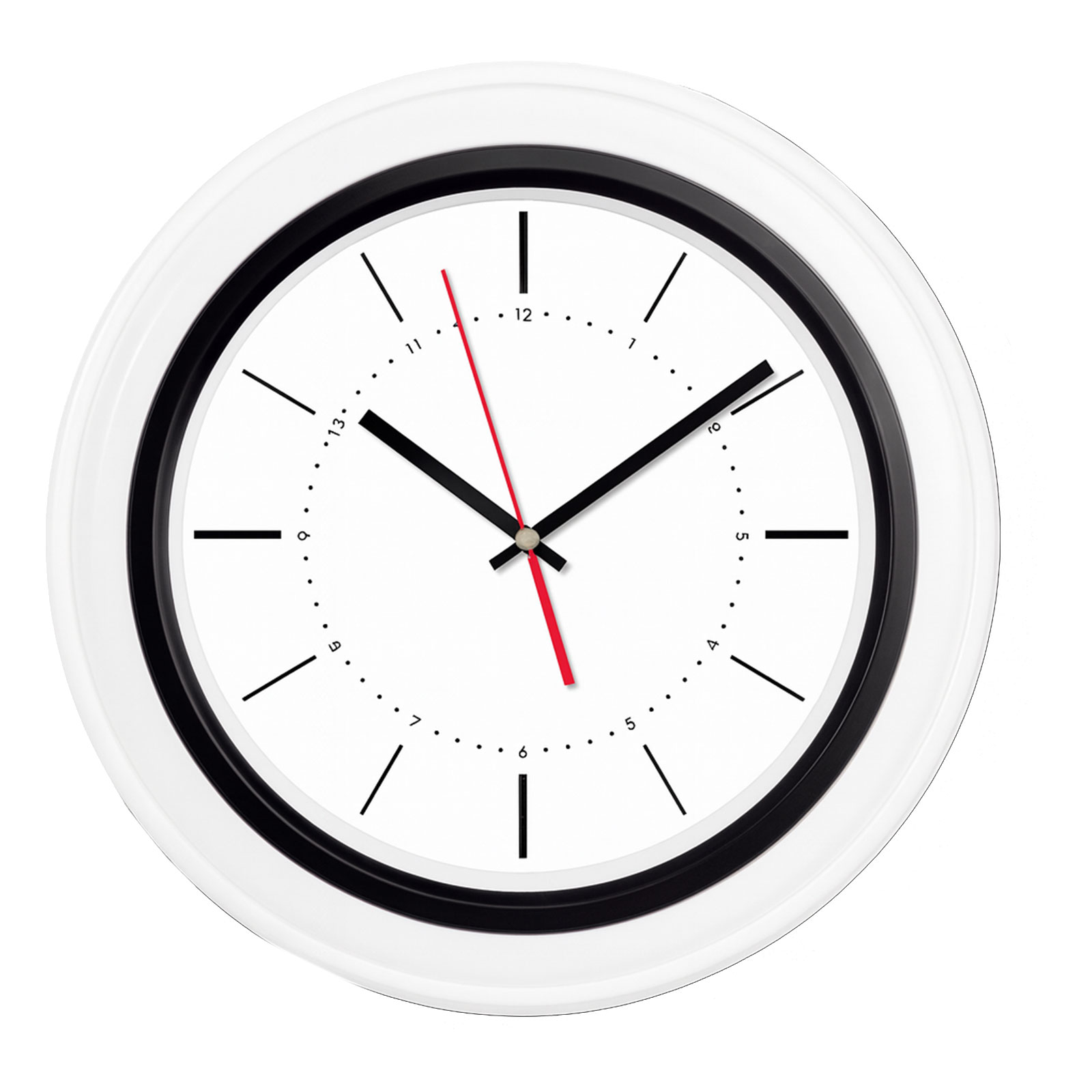 BENDİS509 SİYAH-BEYAZ BRİSTOL KADRAN DUVAR SAATİ (400 MM)