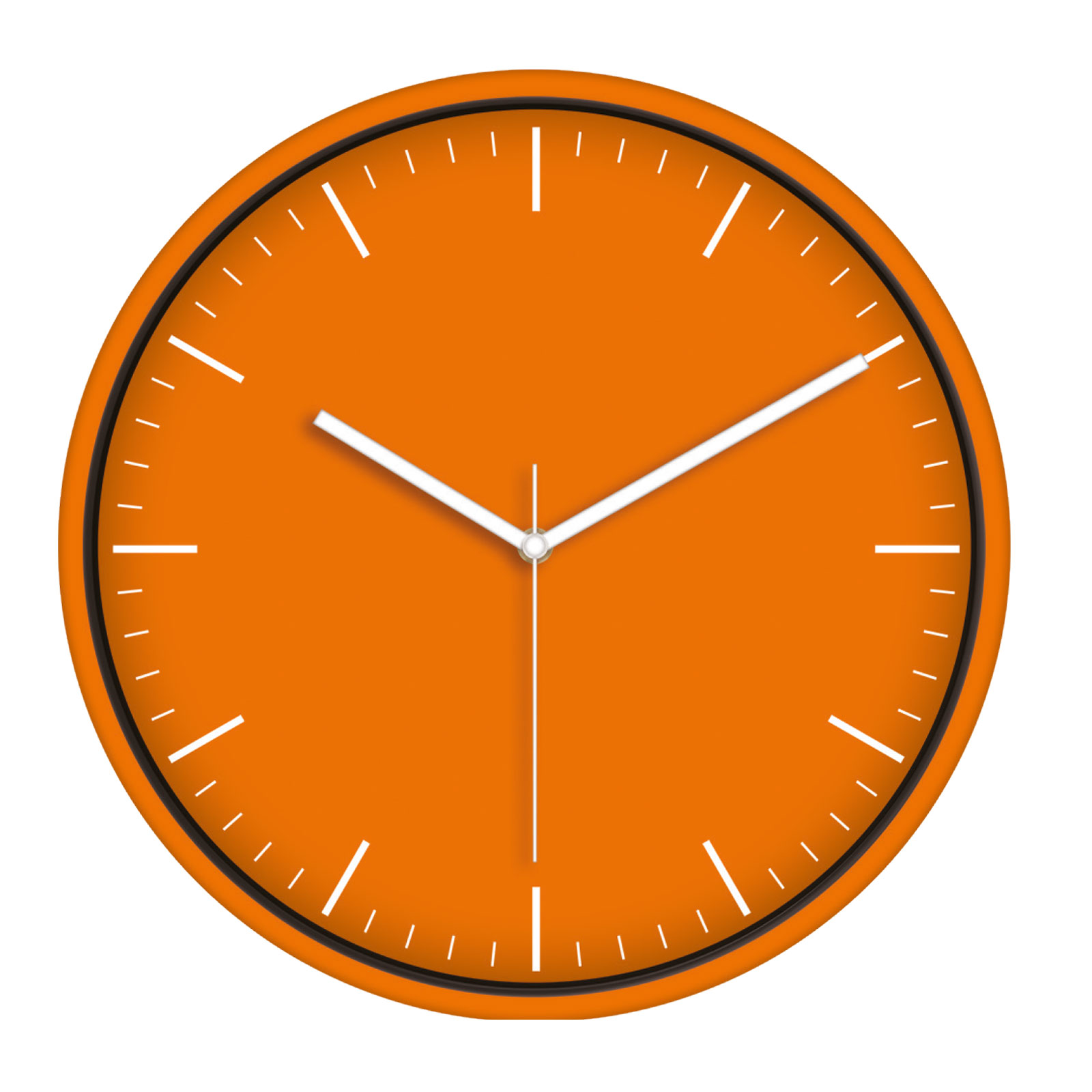 MİMAS186 TURUNCU PLASTİK KASA DUVAR SAATİ (380 MM)